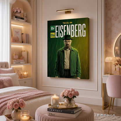 Breaking Bad Heisenberg Walter White Premium Wall Art – 4K Wrapped MDF Frame | IBRELIA™