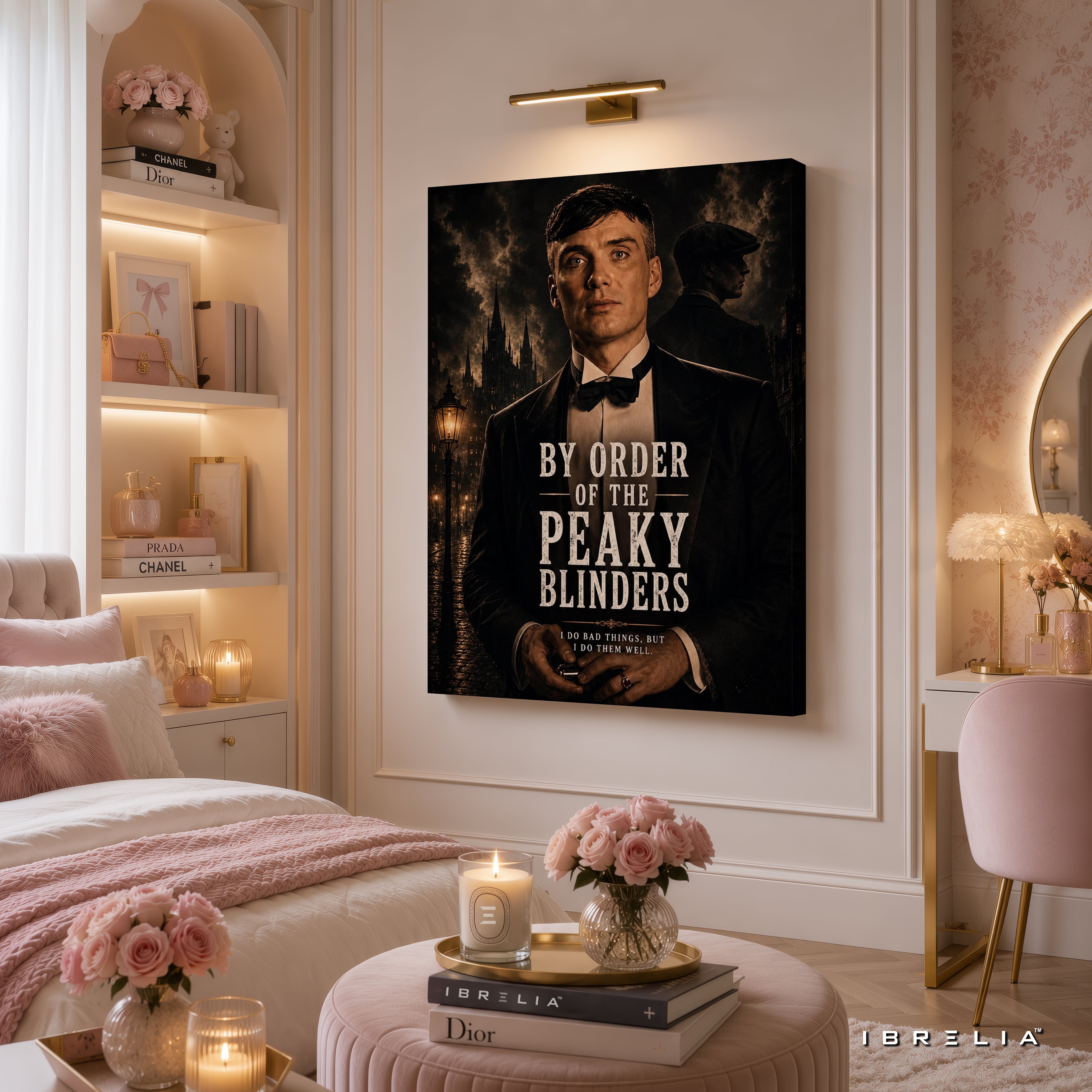 Peaky Blinders Thomas Shelby Premium Wall Art – By Order of the Peaky Blinders 4K Wrapped MDF Frame | IBRELIA™