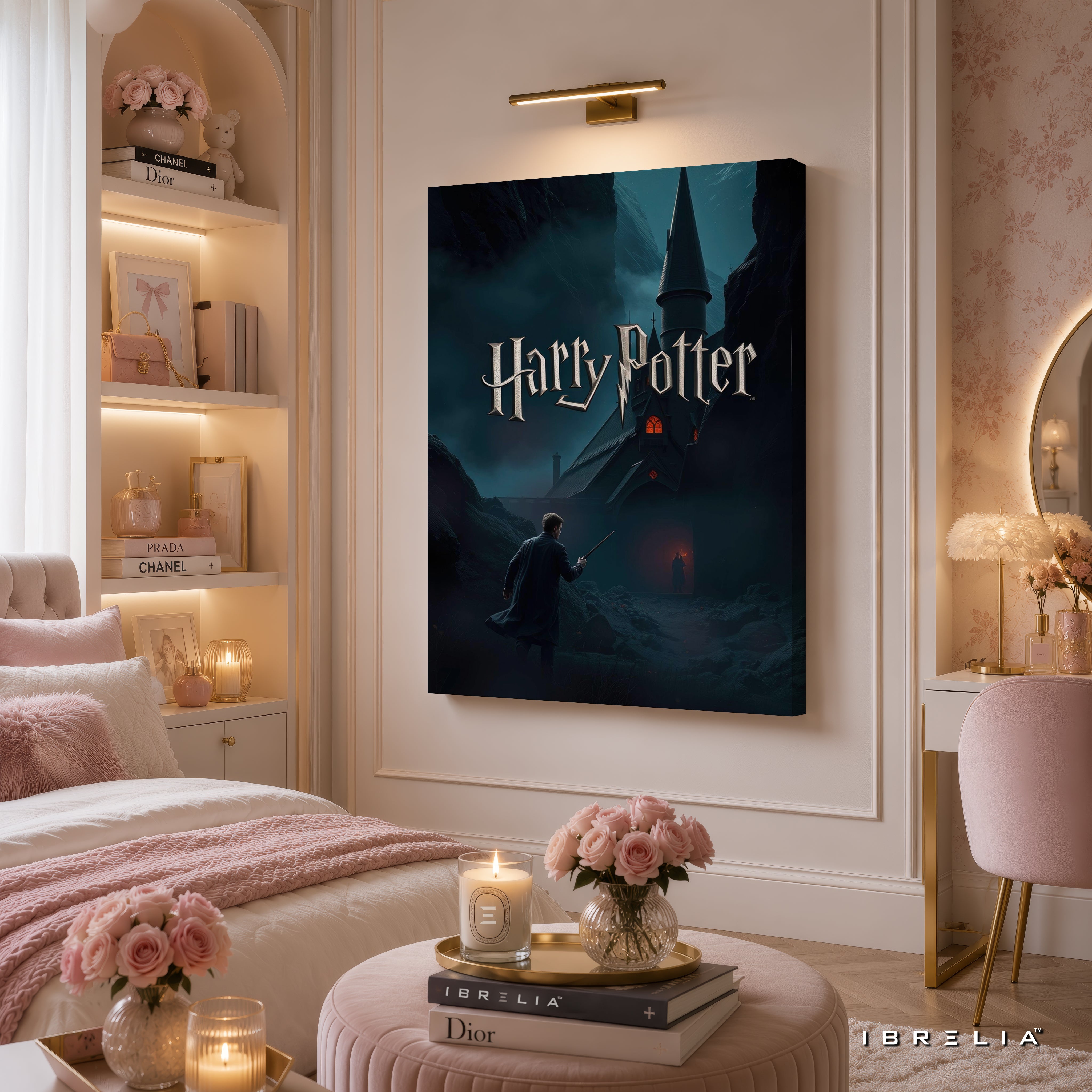 Harry Potter Dark Castle Wall Art – Premium Wrapped MDF Wall Decor | IBRELIA™