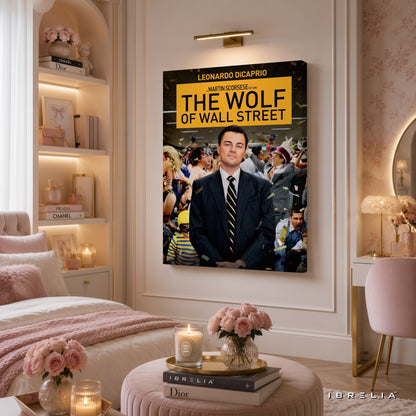 The Wolf of Wall Street Movie Poster Wall Art – Premium Wrapped MDF Wall Decor | IBRELIA™