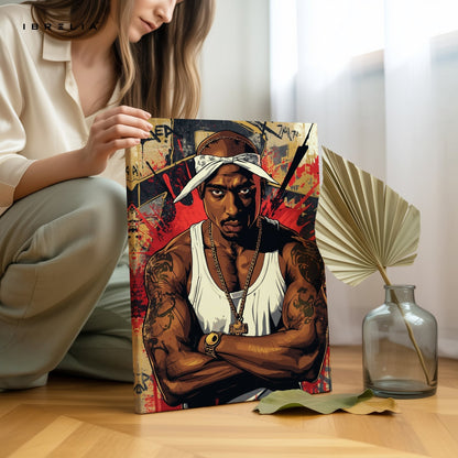 Tupac Shakur Wall Frame | 4K Ultra Wrap Frame Wall Art in Pakistan | IBRELIA™ - IBRELIA