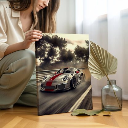 Porsche GT3 RS Racing Edition – 4K Ultra Wrap Frame Wall Art in Pakistan | IBRELIA™ - IBRELIA