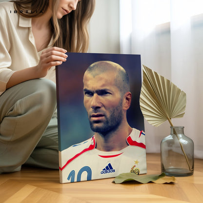 Zinedine Zidane – The Maestro Wall Frame | 4K Ultra Wrap Frame Wall Art in Pakistan | IBRELIA™ - IBRELIA