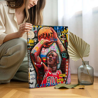 Michael Jordan “Pop Art Legend” 4K Wall Art in Pakistan | IBRELIA™ - IBRELIA