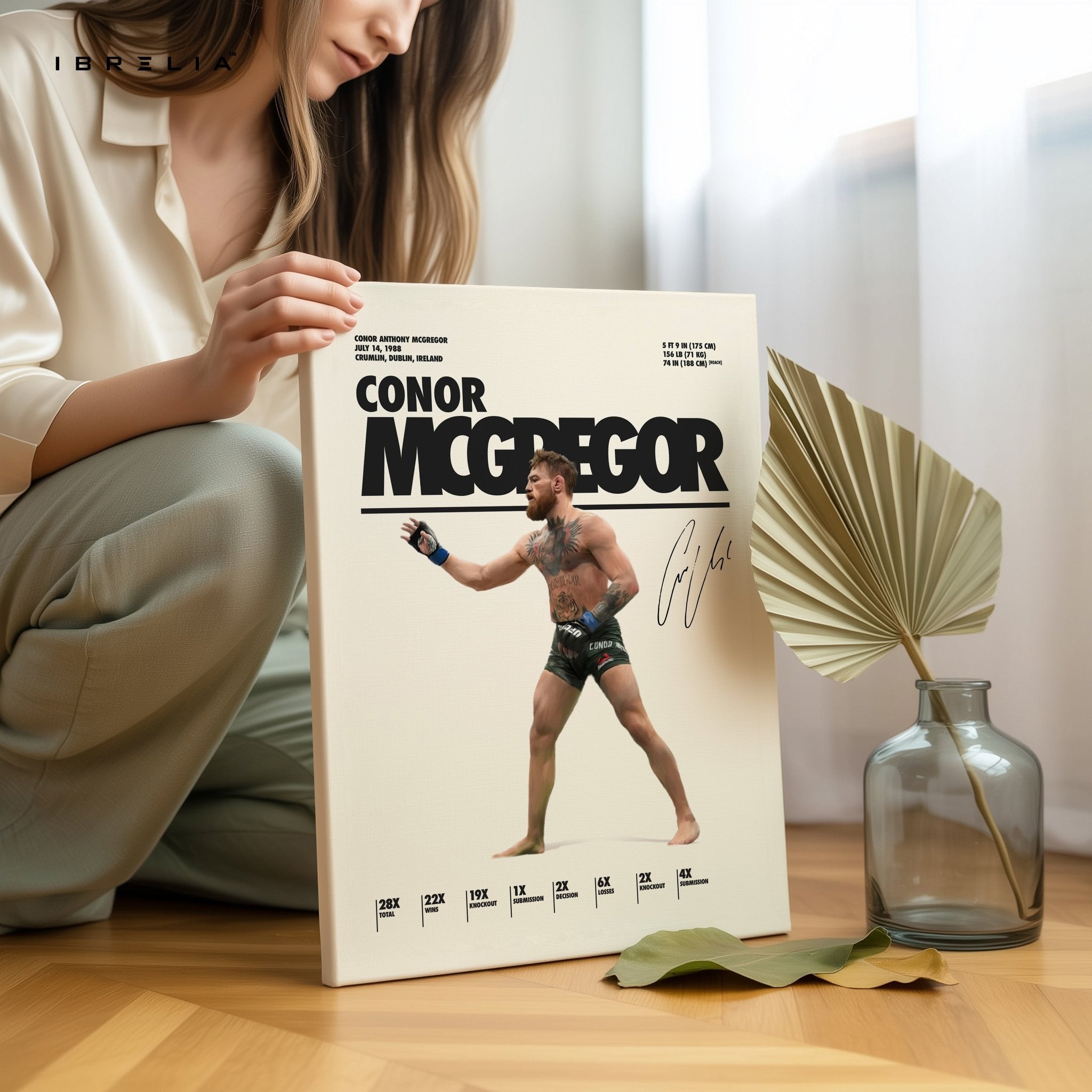 Conor McGregor UFC Champion – 4K Ultra Wrap Frame Wall Art in Pakistan | IBRELIA™ - IBRELIA