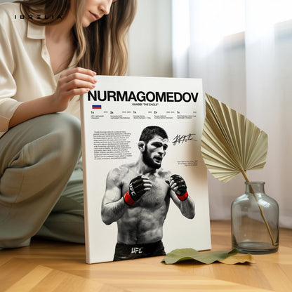 Khabib Nurmagomedov “The Eagle” – UFC Champion 4K Ultra Wrap Frame Wall Art in Pakistan | IBRELIA™ - IBRELIA