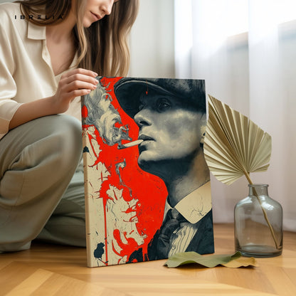 Thomas Shelby Red Smoke Wall Frame | 4K Ultra Wrap Frame Wall Art in Pakistan | IBRELIA™ - IBRELIA