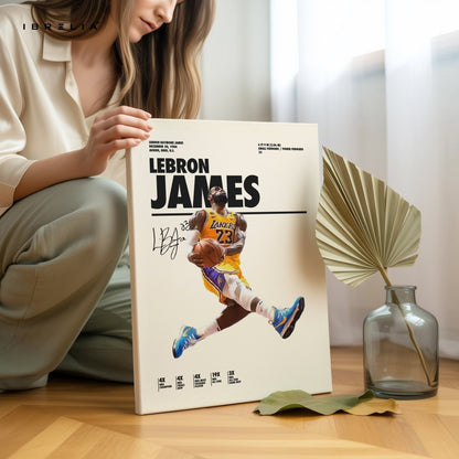 LeBron James Lakers Dunk – 4K Ultra Wrap Frame Wall Art in Pakistan | IBRELIA™ - IBRELIA