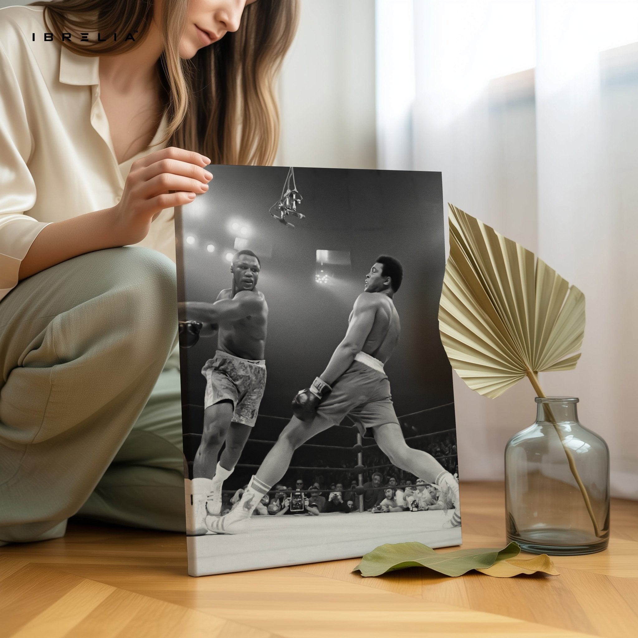 Muhammad Ali Knockout Punch – 4K Ultra Wrap Frame Wall Art in Pakistan | IBRELIA™ - IBRELIA