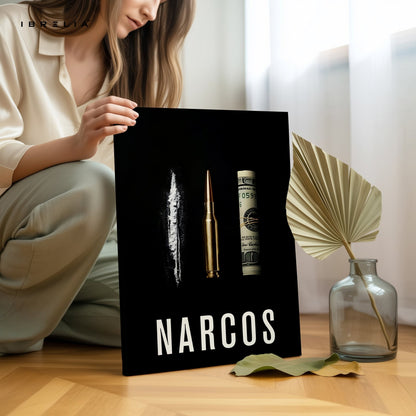 Narcos – Power, Money & Chaos 4K Ultra Wrap Frame Wall Art in Pakistan | IBRELIA™ - IBRELIA