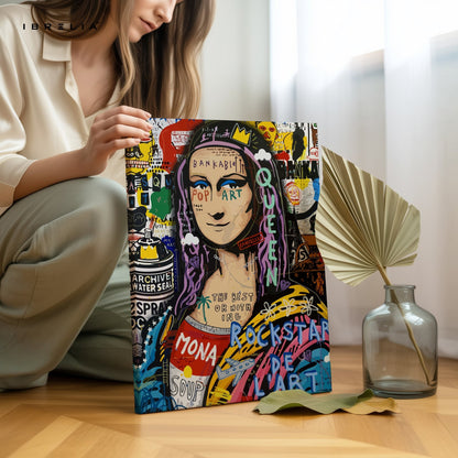 Mona Lisa Queen Pop Art – 4K Ultra Wrap Frame Wall Art in Pakistan | IBRELIA™ - IBRELIA