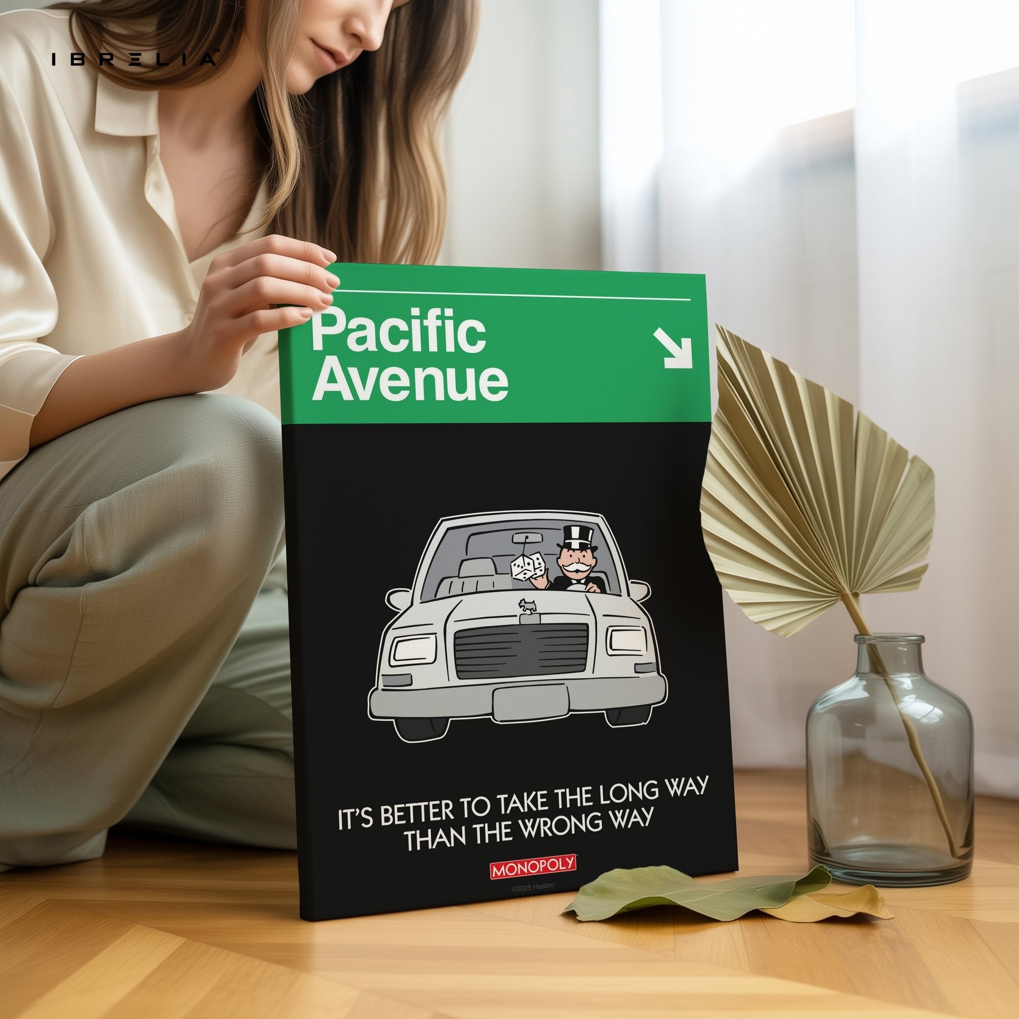 Monopoly “Pacific Avenue” Wall Art – Luxury Motivational Edition | IBRELIA™ - IBRELIA
