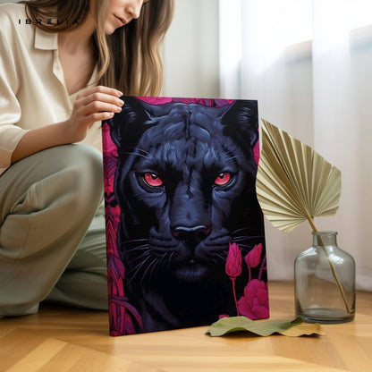 Black Panther Wall Frame | 4K Ultra Wrap Frame Wall Art in Pakistan | IBRELIA™ - IBRELIA