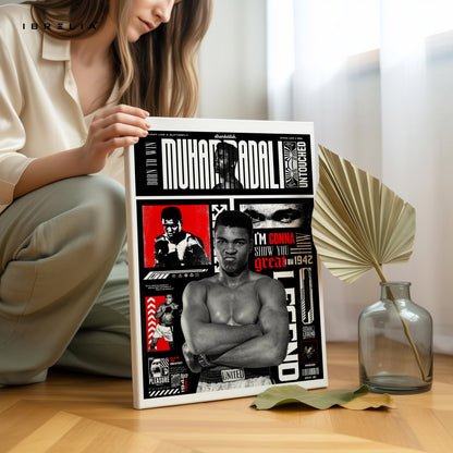 Muhammad Ali Wall Frame | 4K Ultra Wrap Frame Wall Art in Pakistan | IBRELIA™ - IBRELIA