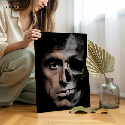 Scarface Half Skull Wall Frame | 4K Ultra Wrap Frame Wall Art in Pakistan | IBRELIA™ - IBRELIA