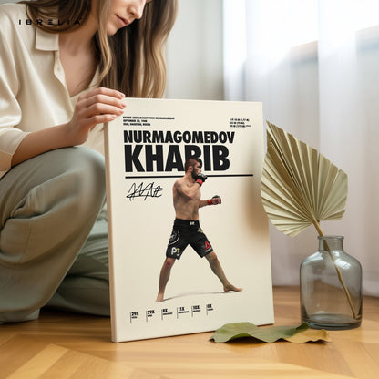 Khabib Nurmagomedov Undefeated Legacy – 4K Ultra Wrap Frame Wall Art in Pakistan | IBRELIA™ - IBRELIA