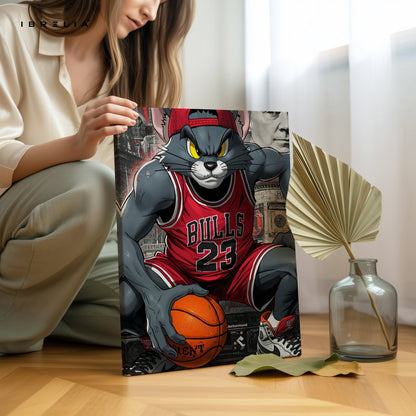 Tom Bulls Basketball – 4K Ultra Wrap Frame Wall Art in Pakistan | IBRELIA™ - IBRELIA
