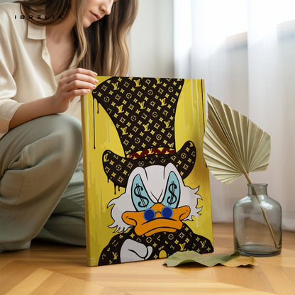 Rich Duck Louis Vuitton Drip – 4K Ultra Wrap Frame Wall Art in Pakistan | IBRELIA™ - IBRELIA
