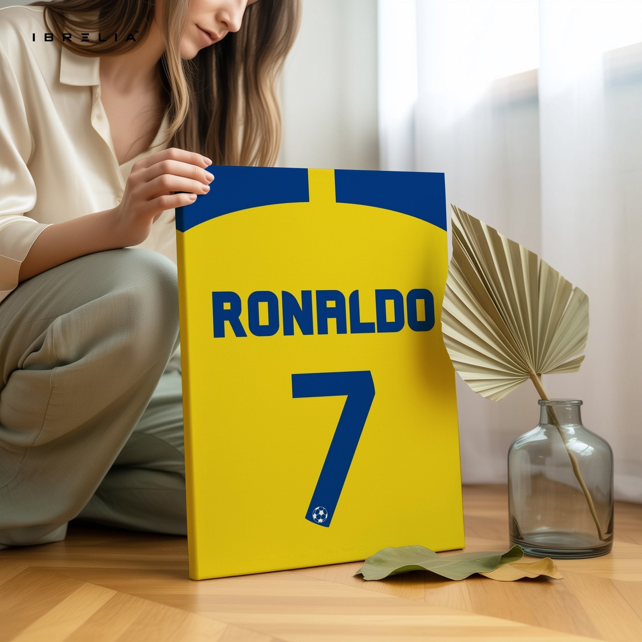 Cristiano Ronaldo No. 7 Wall Frame | 4K Ultra Wrap Frame Wall Art in Pakistan | IBRELIA™ - IBRELIA