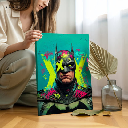 Graffiti Batman Wall Frame | 4K Ultra Wrap Frame Wall Art in Pakistan | IBRELIA™ - IBRELIA