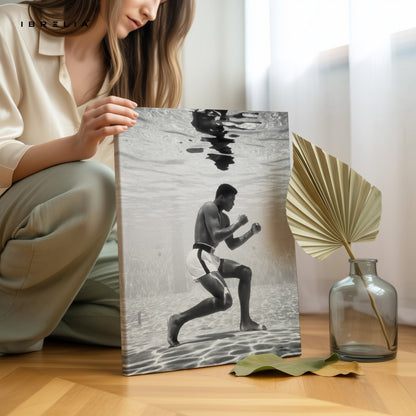 Muhammad Ali Underwater Boxing – 4K Ultra Wrap Frame Wall Art in Pakistan | IBRELIA™ - IBRELIA