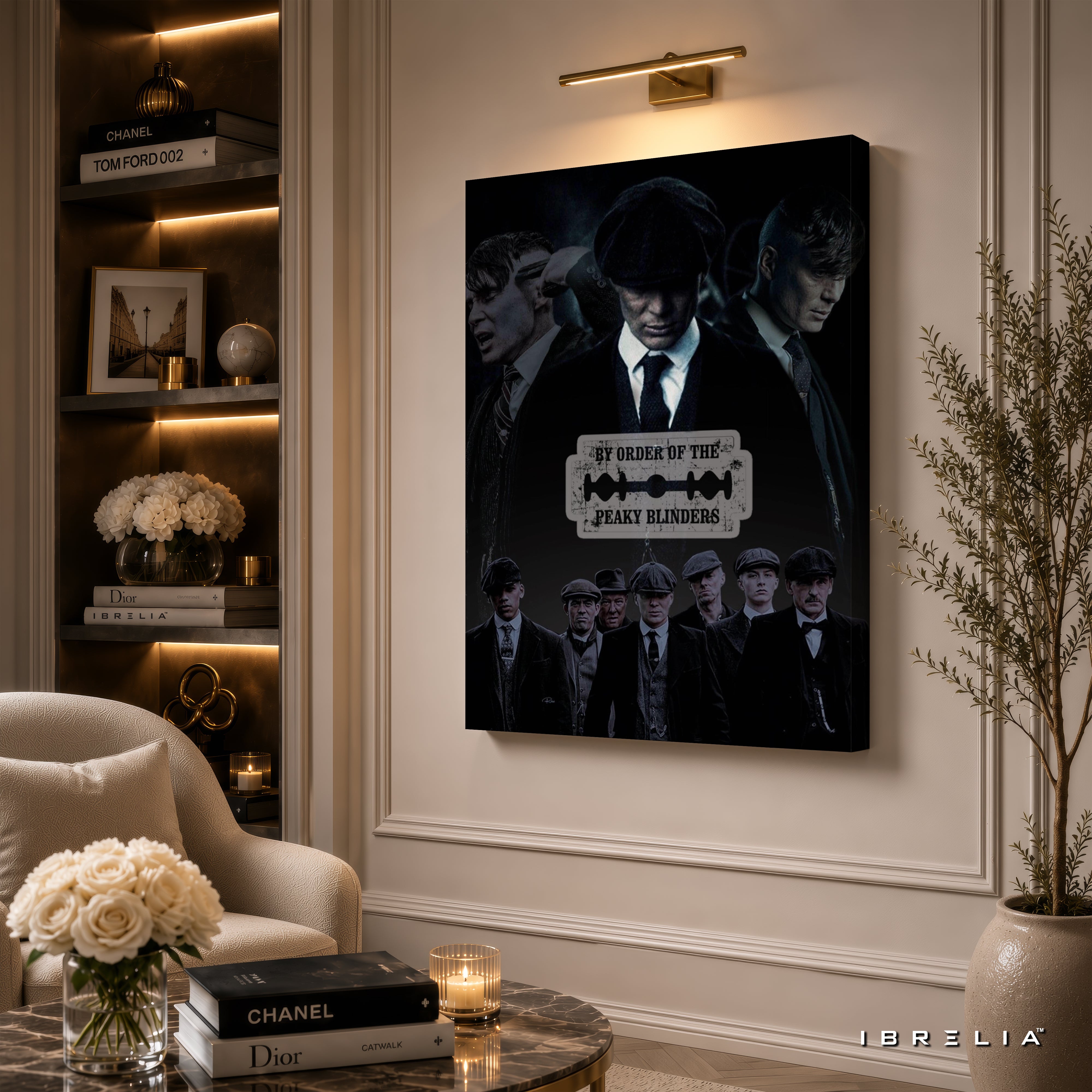 Peaky Blinders Shelby Family Premium Wall Art – By Order of the Peaky Blinders 4K Wrapped MDF Frame | IBRELIA™