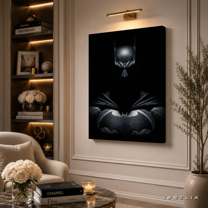 The Dark Knight Batman Wall Art – Dark Vigilante Premium Wrapped MDF Wall Decor | IBRELIA™