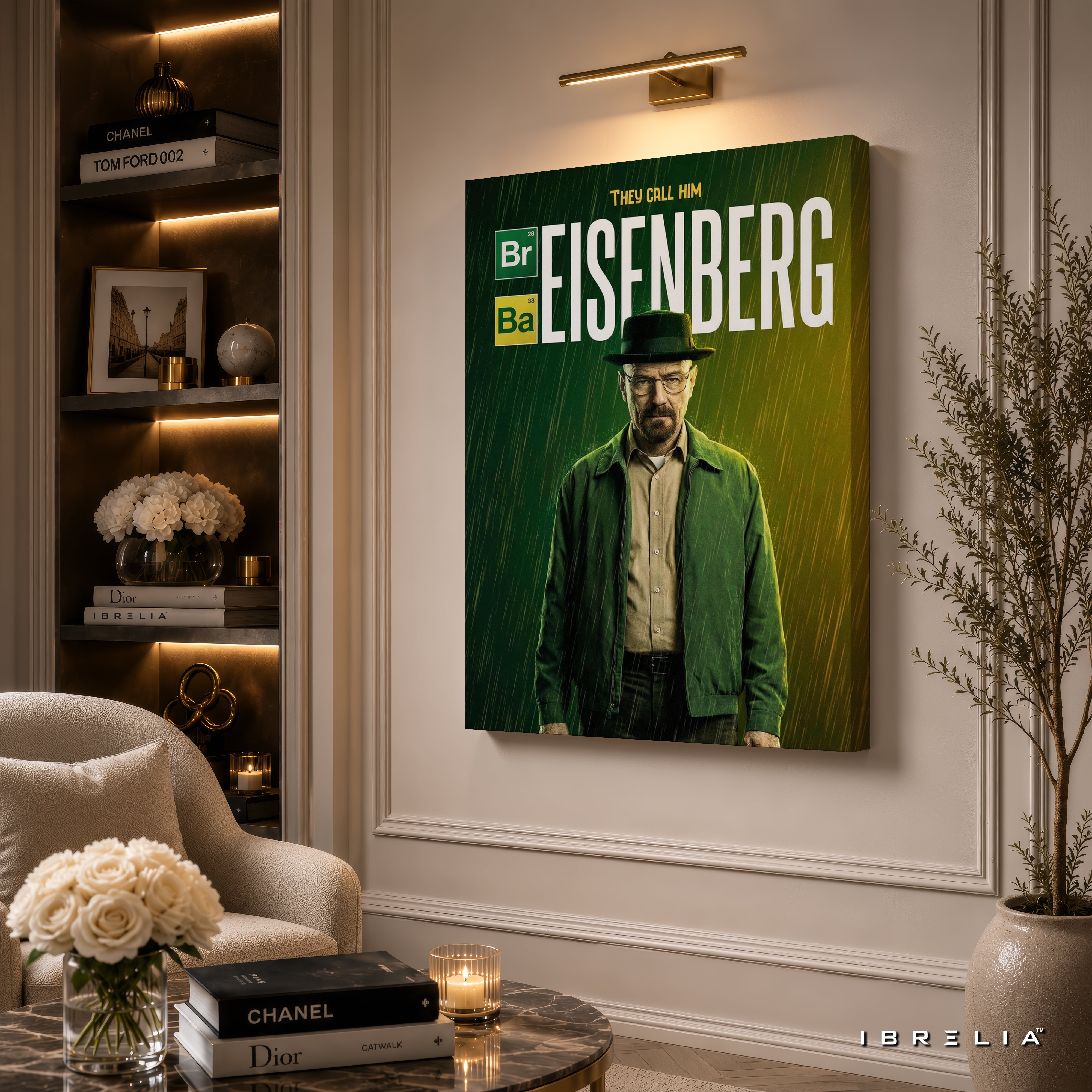 Breaking Bad Heisenberg Walter White Premium Wall Art – 4K Wrapped MDF Frame | IBRELIA™