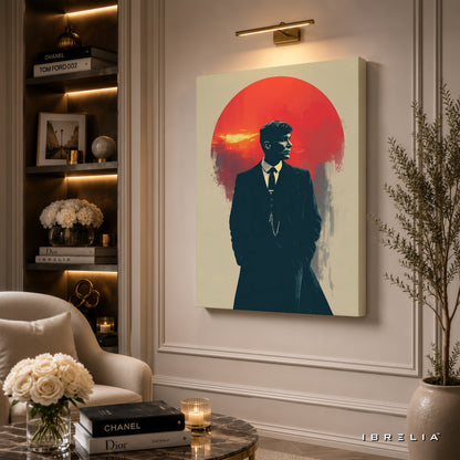 Thomas Shelby Minimalist Premium Wall Art – Peaky Blinders 4K Wrapped MDF Frame | IBRELIA™