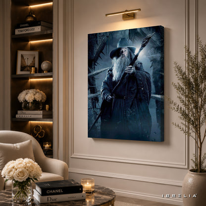 Gandalf Premium Canvas Wall Art – The Lord of the Rings Wizard Artwork | Middle-earth Fantasy Decor | IBRELIA™