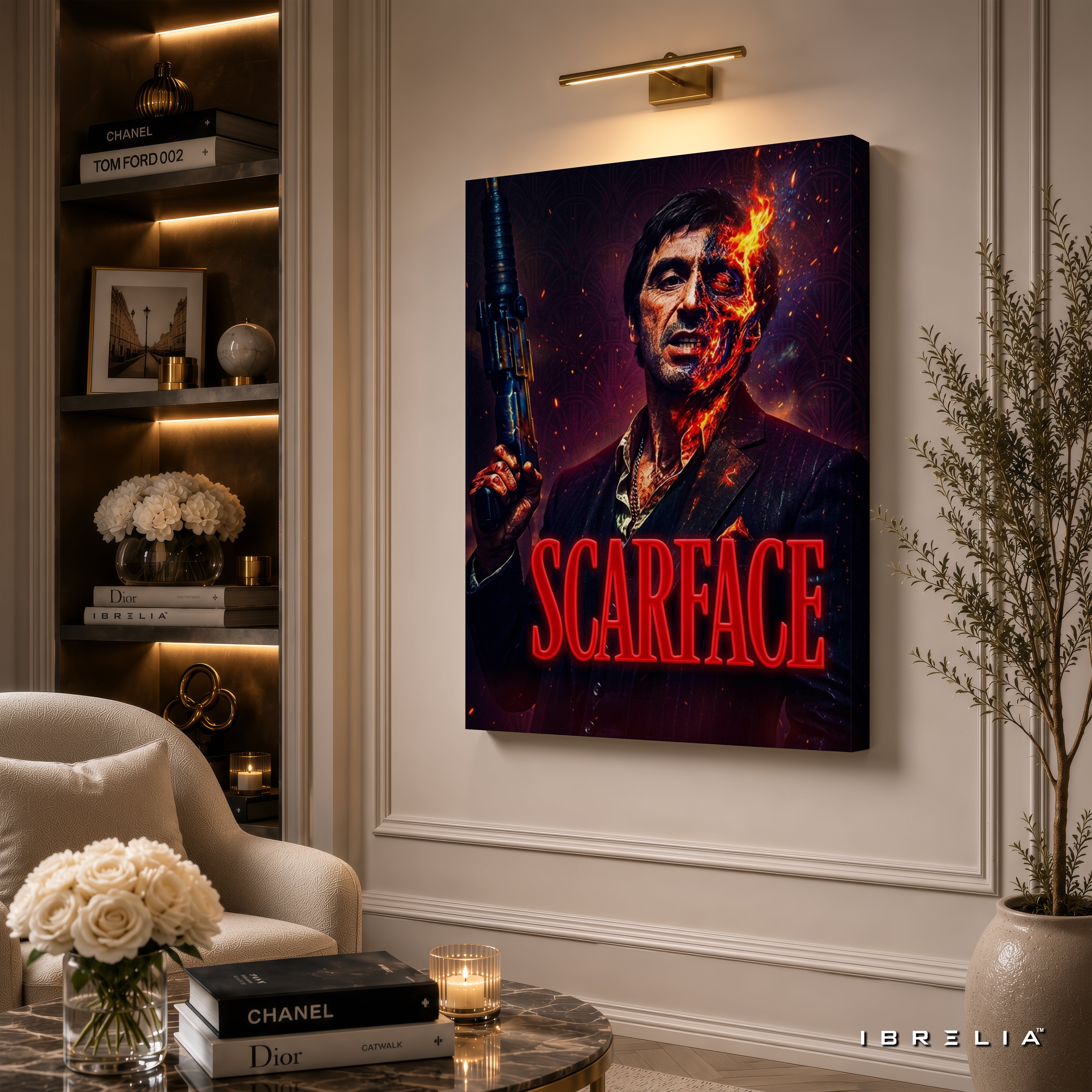 Scarface Tony Montana Wall Art – Al Pacino Premium Movie Poster | IBRELIA™