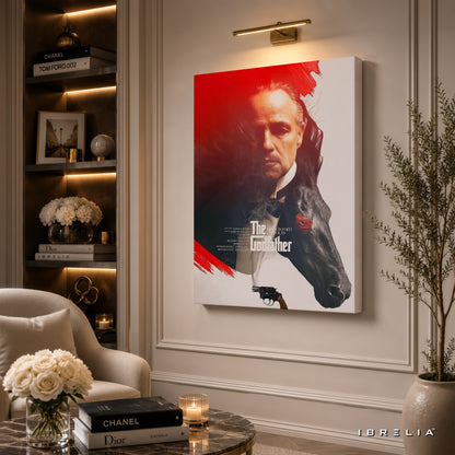 The Godfather Movie Wall Art – Don Vito Corleone Premium Wrapped MDF Wall Decor | IBRELIA™