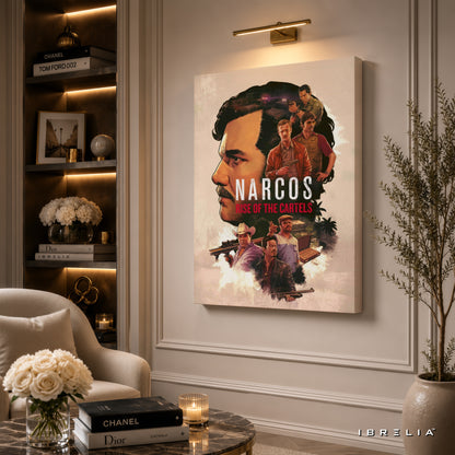 Narcos: Rise of the Cartels Premium Wall Art – Netflix Inspired 4K Wrapped MDF Frame | IBRELIA™