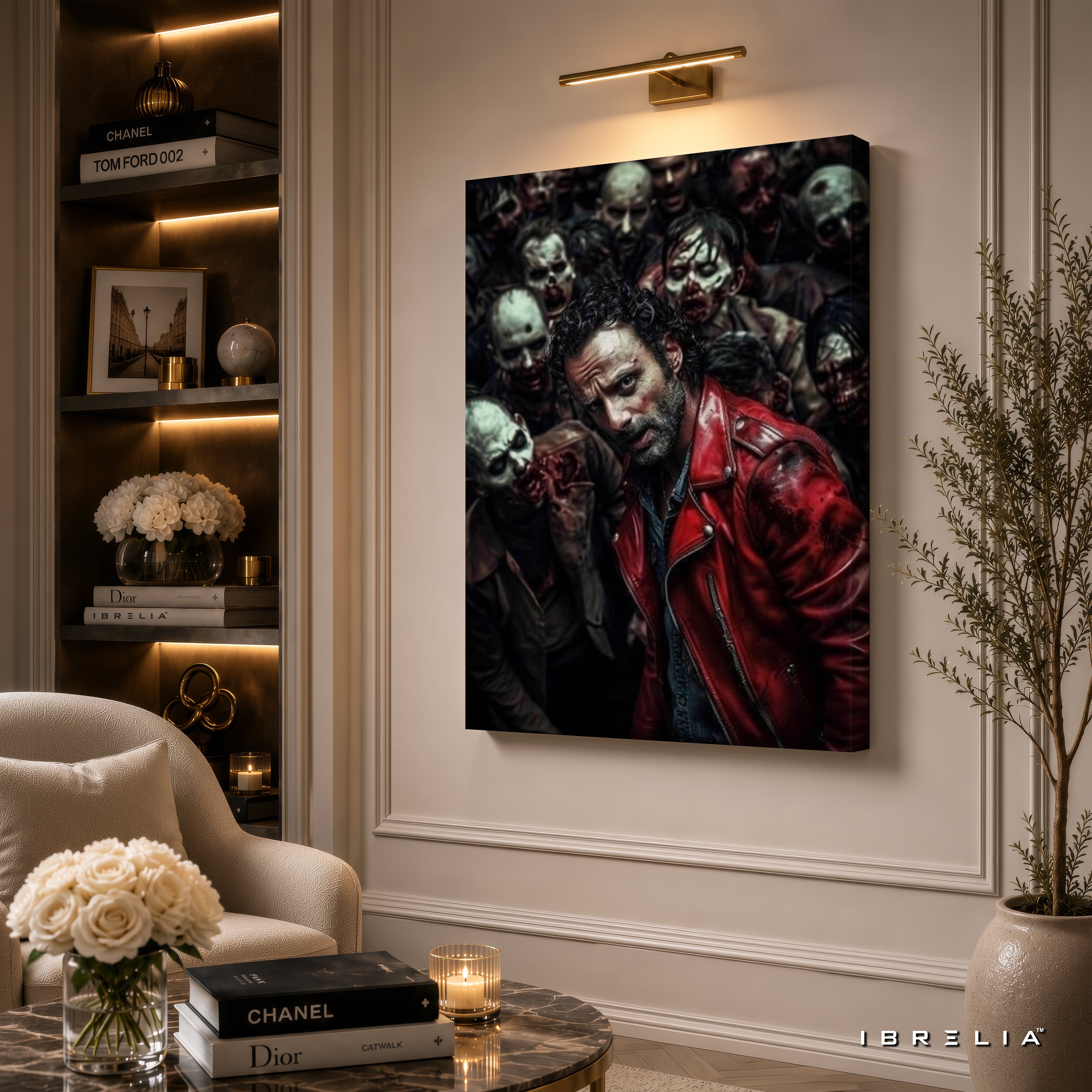 Rick Grimes Premium Wall Art – The Walking Dead 4K Wrapped MDF Frame | IBRELIA™