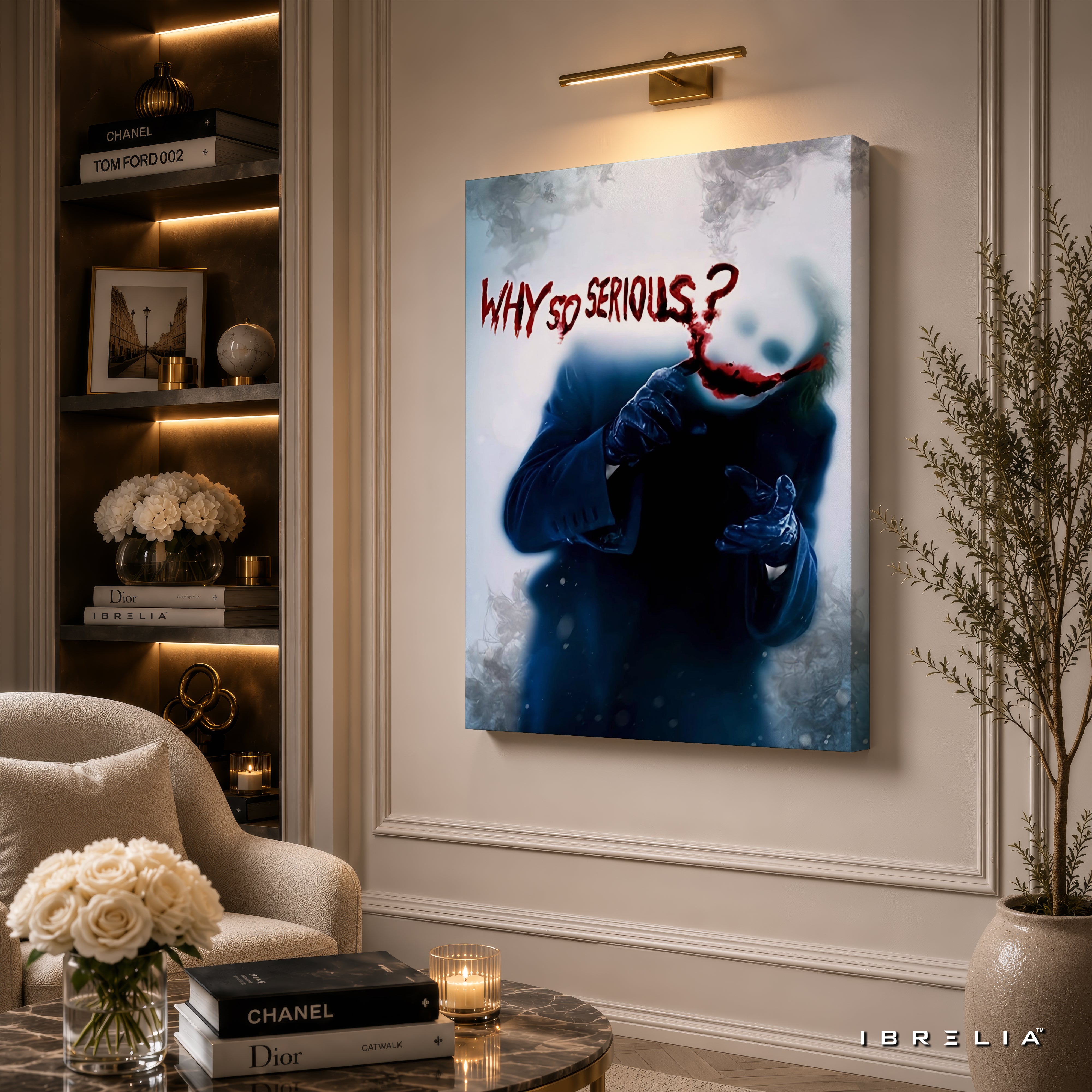 The Dark Knight Joker Wall Art – "Why So Serious?" Premium Wrapped MDF Wall Decor | IBRELIA™