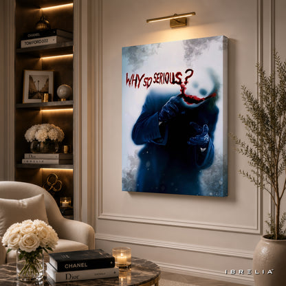 The Dark Knight Joker Wall Art – "Why So Serious?" Premium Wrapped MDF Wall Decor | IBRELIA™