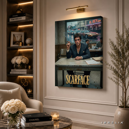 Scarface Movie Wall Art – Tony Montana Premium Wrapped MDF Wall Decor | IBRELIA™