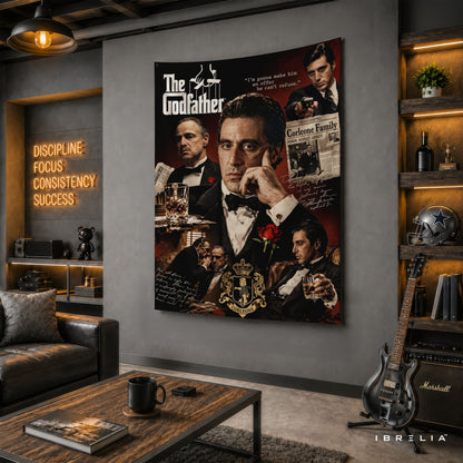 The Godfather Family Collage Wall Tapestry – Premium Movie Wall Hanging & Home Decor in Pakistan