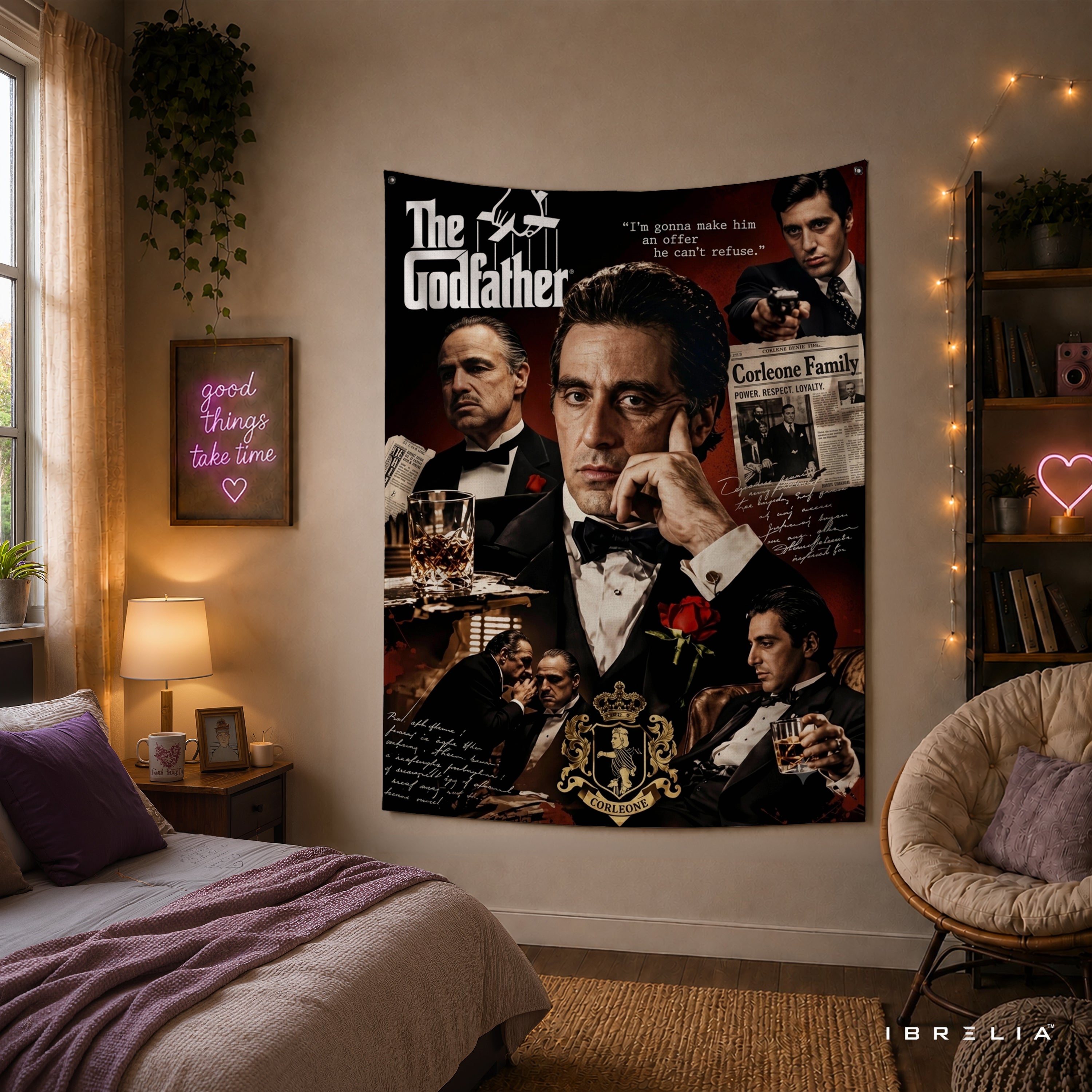 The Godfather Family Collage Wall Tapestry – Premium Movie Wall Hanging & Home Decor in Pakistan