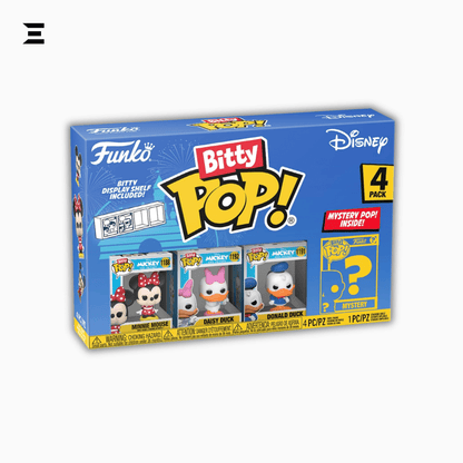 Funko Bitty Pop! Disney Classics 4 - Pack – Minnie Mouse, Daisy Duck, Donald Duck & Mystery Mini Figure | Complete Disney Character Line - Up | IBRELIA™ Collectibles - IBRELIA