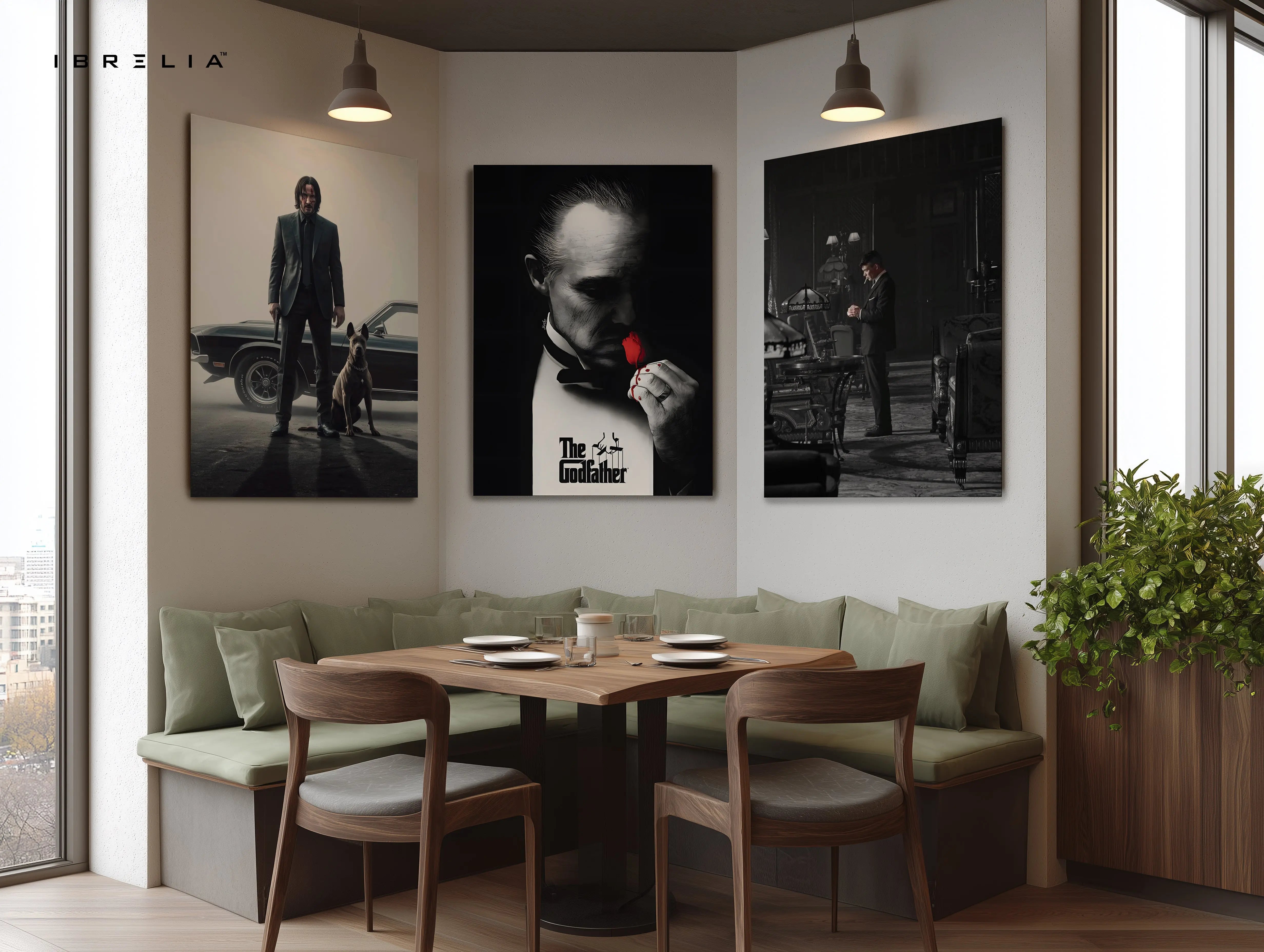 Mafia Legends Cinematic Icons 3 Panel 4K Ultra HD Wall Art in Pakistan | IBRELIA™ IBRELIA