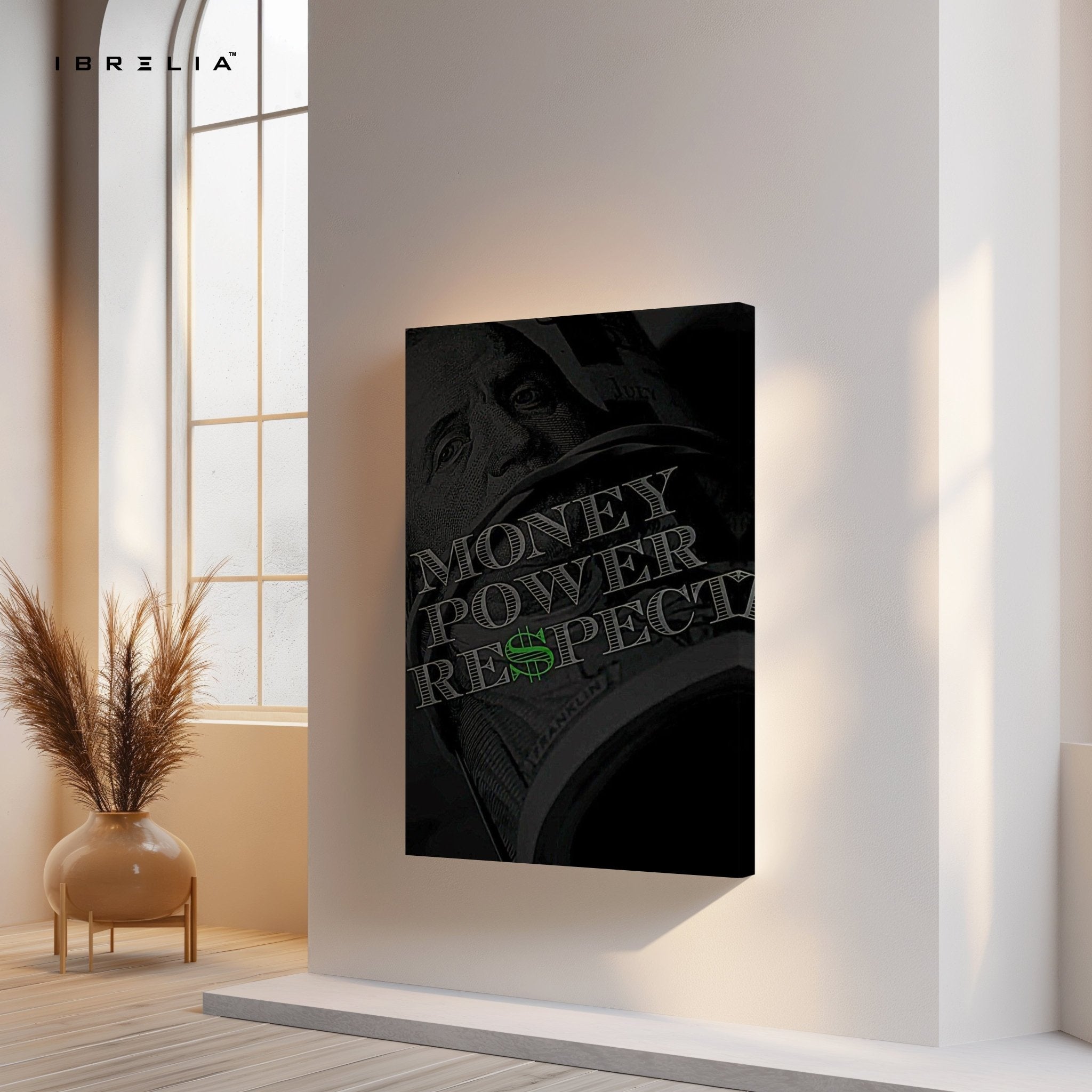 Money Power Respect Wall Frame | 4K Ultra Wrap Frame Wall Art in Pakistan | IBRELIA™ - IBRELIA