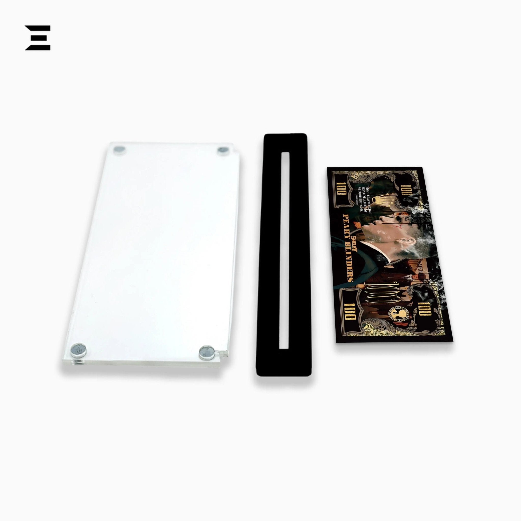Premium Magnetic Acrylic Frame with Black Base – Peaky Blinders Black & Gold Edition - IBRELIA