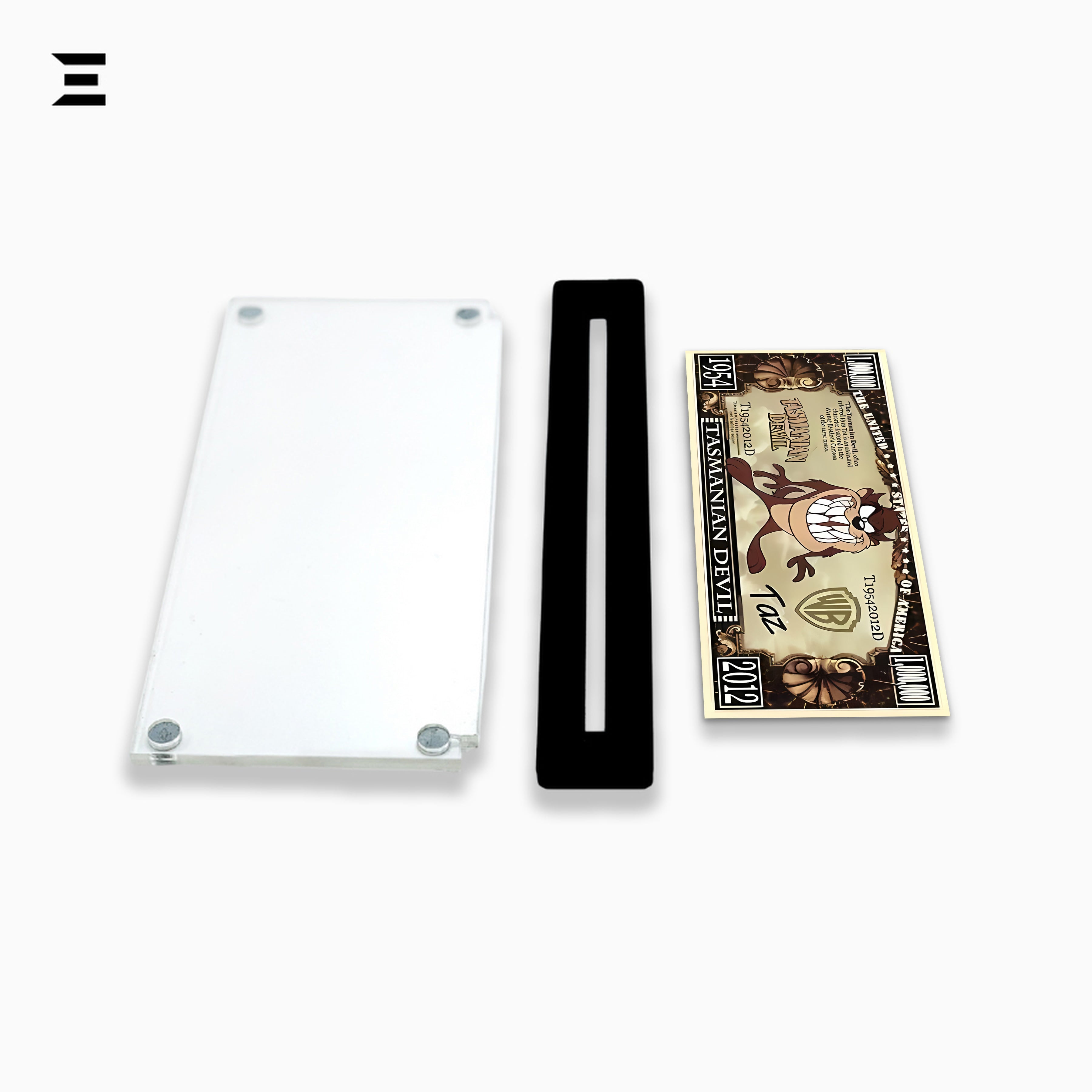 Premium Magnetic Acrylic Frame with Black Base – Tasmanian Devil "Million Dollar" Edition IBRELIA