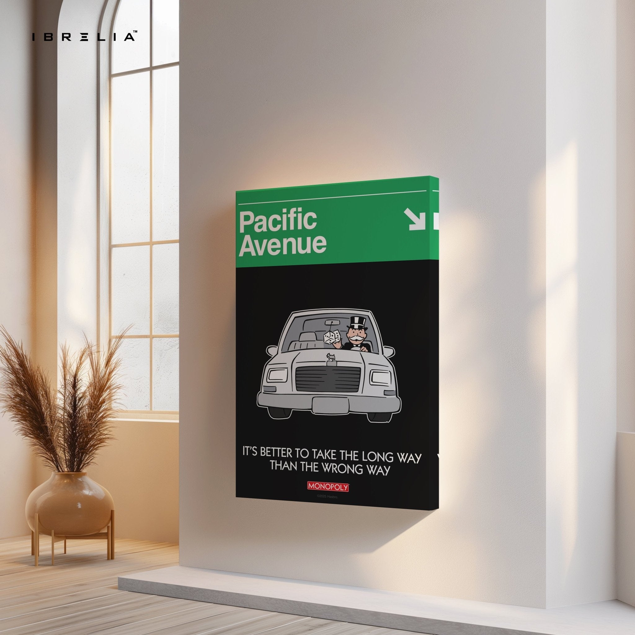 Monopoly “Pacific Avenue” Wall Art – Luxury Motivational Edition | IBRELIA™ - IBRELIA