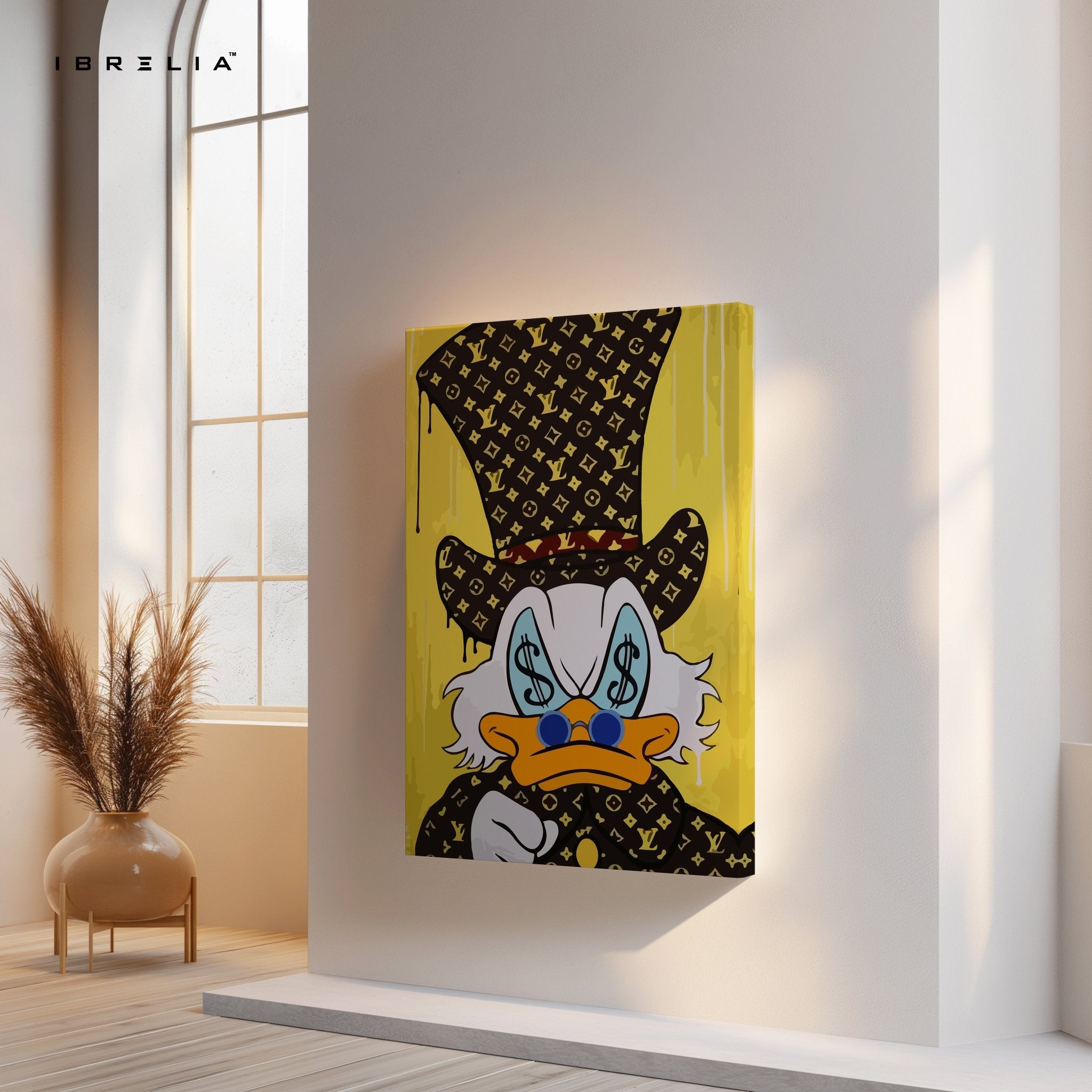 Rich Duck Louis Vuitton Drip – 4K Ultra Wrap Frame Wall Art in Pakistan | IBRELIA™ - IBRELIA