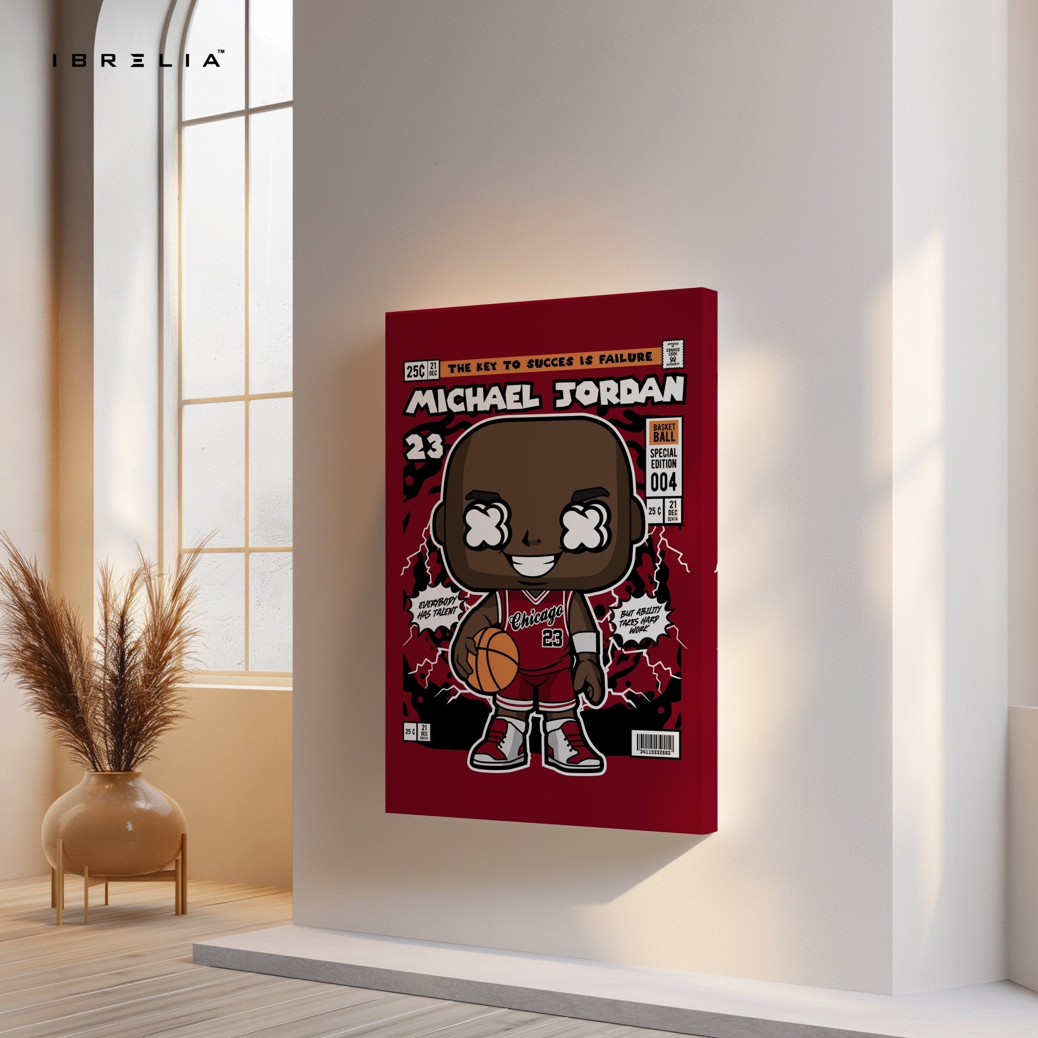 Michael Jordan “Chicago Legend” Pop Art Comic Edition – 4K Ultra Wrap Frame Wall Art in Pakistan | IBRELIA™ - IBRELIA