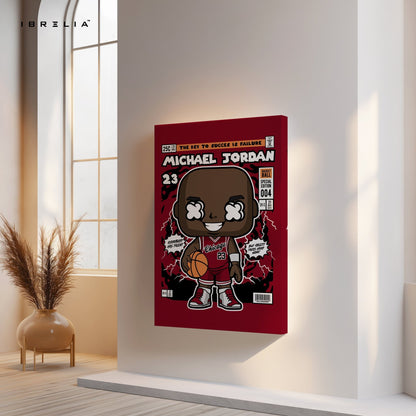 Michael Jordan “Chicago Legend” Pop Art Comic Edition – 4K Ultra Wrap Frame Wall Art in Pakistan | IBRELIA™ - IBRELIA