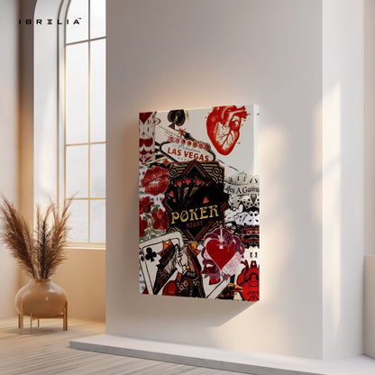 Vegas Poker Wall Frame | 4K Ultra Wrap Frame Wall Art in Pakistan | IBRELIA™ - IBRELIA