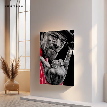 Walter White Graffiti Power Wall Frame | 4K Ultra Wrap Frame Wall Art in Pakistan | IBRELIA™ - IBRELIA